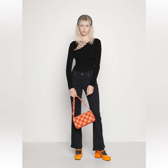 Good American Tops - Good American Good Touch Shoulder Lace Bodysuit